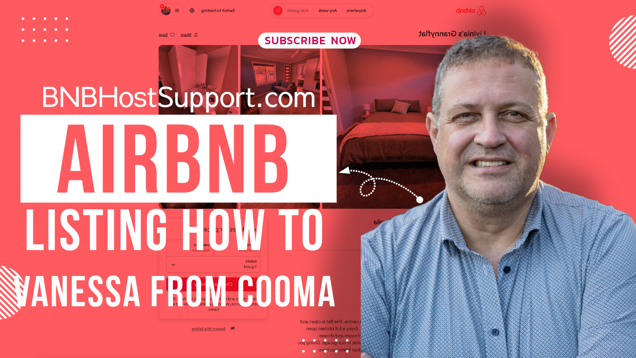 Coaching Blog S1 Episode 56 - Mark's Expert Tips: Enhancing Your Airbnb Listing - Vanessa from Cooma NSW, Masterclass